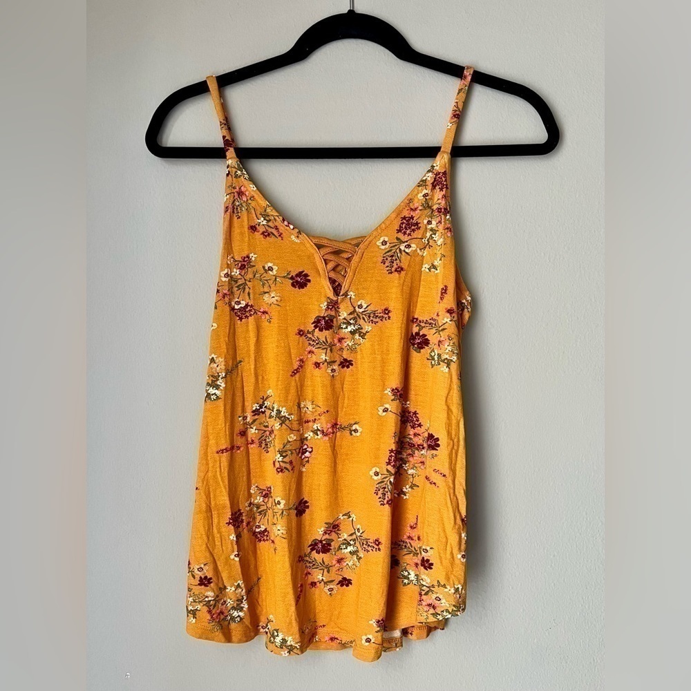 Pink Republic Yellow Floral Tank Top